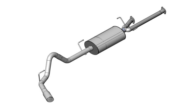 Toyota Tundra Crew Max Performance Exhaust - CORSA Performance - Sport Cat-Back - Polished - `11-`21